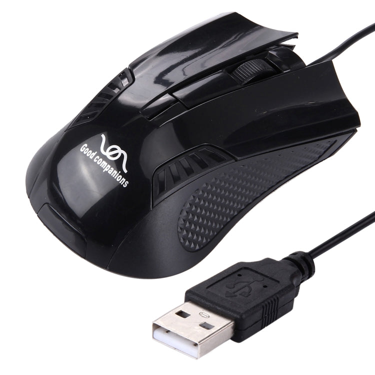 FC-3016 USB Interface 3 Buttons 3200 DPI Wired Optical Mouse for Computer PC Laptop