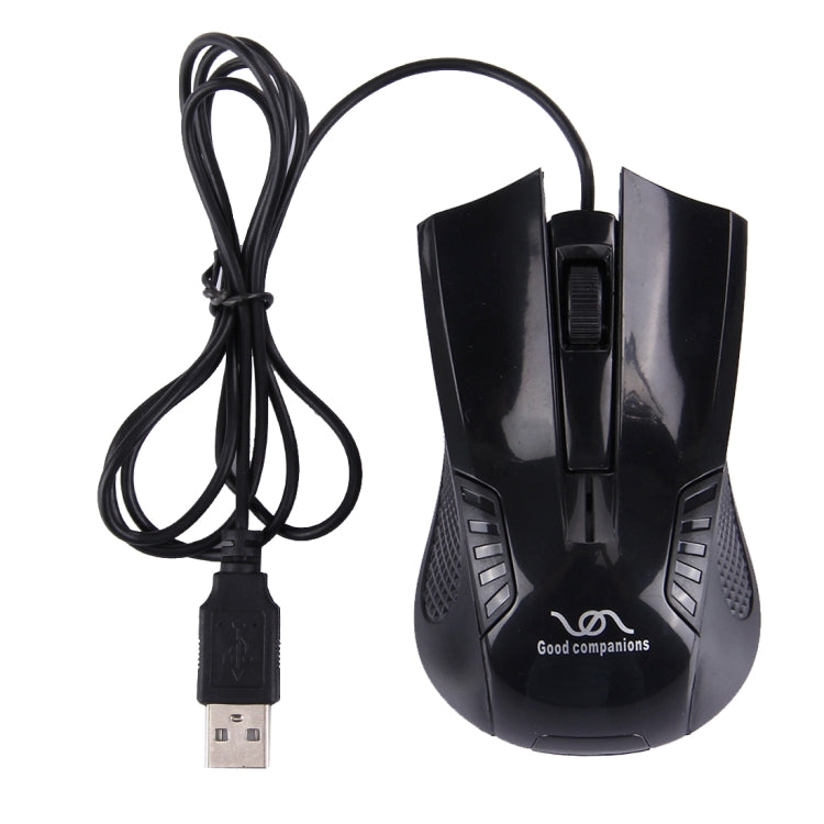 FC-3016 USB Interface 3 Buttons 3200 DPI Wired Optical Mouse for Computer PC Laptop