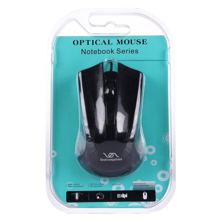 FC-3016 USB Interface 3 Buttons 3200 DPI Wired Optical Mouse for Computer PC Laptop