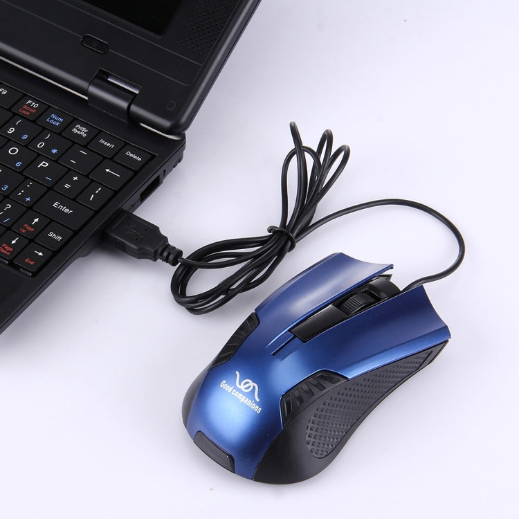 FC-3016 USB Interface 3 Buttons 3200 DPI Wired Optical Mouse for Computer PC Laptop