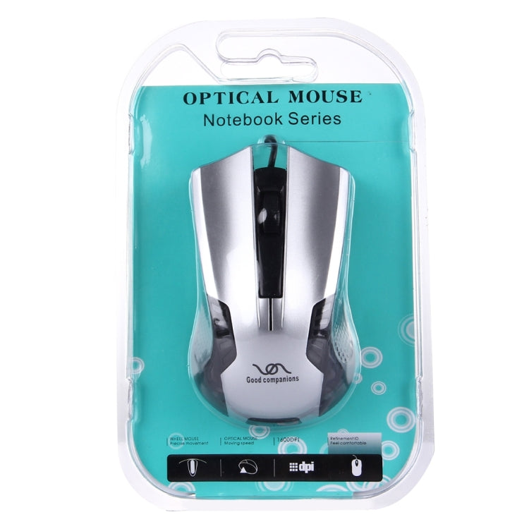 FC-3016 USB Interface 3 Buttons 3200 DPI Wired Optical Mouse for Computer PC Laptop