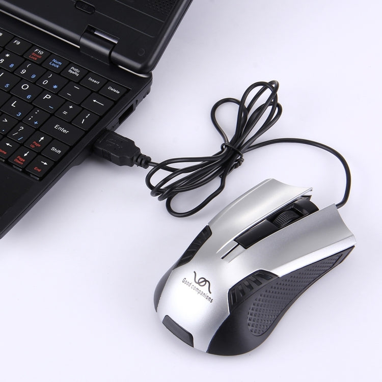 FC-3016 USB Interface 3 Buttons 3200 DPI Wired Optical Mouse for Computer PC Laptop