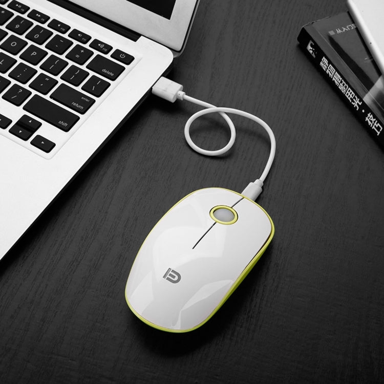 WG-008 Rechargeable Ultra Thin 1500DPI 3 Buttons 2.4GHz Wireless Quiet Computer Optical Mouse