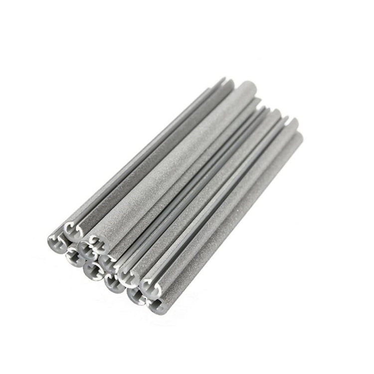 12 PCS ABS + Retro-reflective Sheeting Bike Bicycle Wheel Spoke Reflector Reflective Mount Clip Tube, Length:80mm