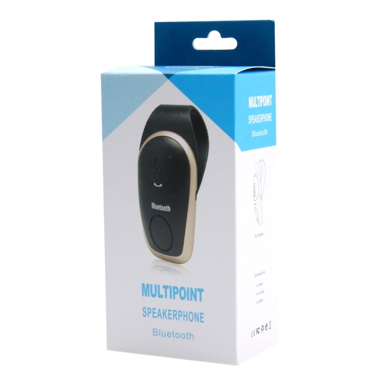 Car Sun Visors Smile Style Wireless Bluetooth Multipoint Speakerphone with Clip, Support Hands-free Answer Phone