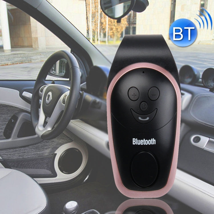 Car Sun Visors Smile Style Wireless Bluetooth Multipoint Speakerphone with Clip, Support Hands-free Answer Phone