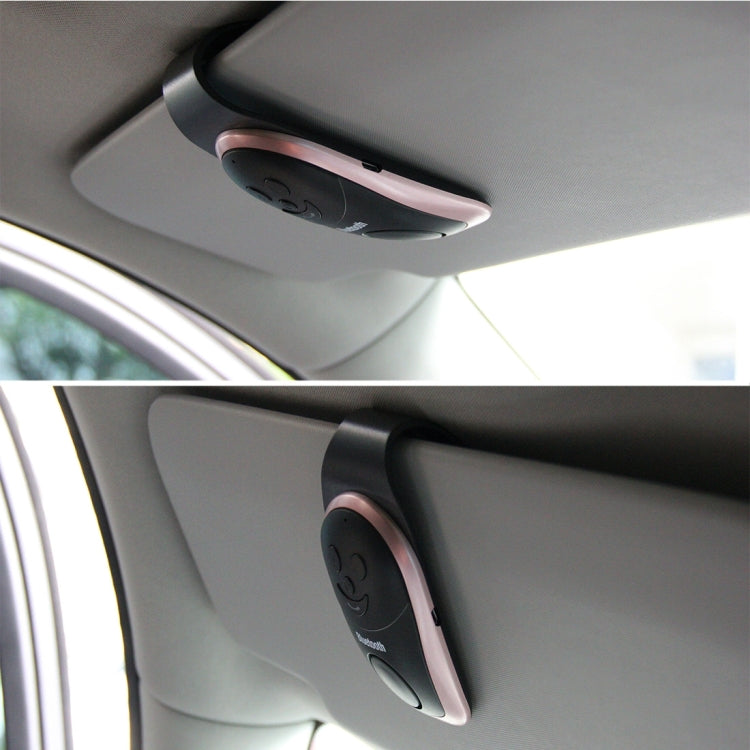 Car Sun Visors Smile Style Wireless Bluetooth Multipoint Speakerphone with Clip, Support Hands-free Answer Phone