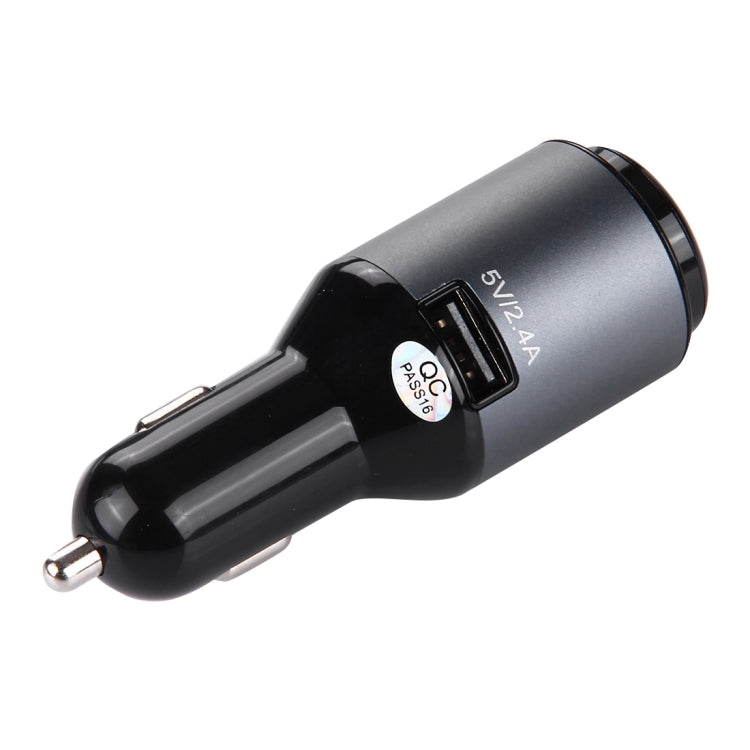 AMW-80 2 in 1 Wireless Bluetooth 4.1 Stereo In-ear Earphone Headset + Single 2.4A USB Fast Charging Port Car Charger for Smartphones, Bluetooth Distance: About 10m