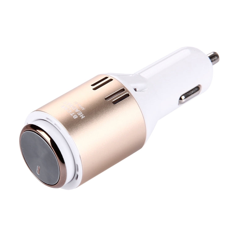 AMW-80 2 in 1 Wireless Bluetooth 4.1 Stereo In-ear Earphone Headset + Single 2.4A USB Fast Charging Port Car Charger for Smartphones, Bluetooth Distance: About 10m