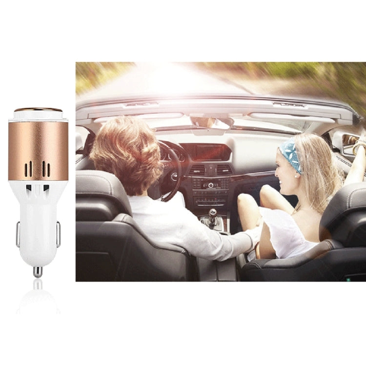 AMW-80 2 in 1 Wireless Bluetooth 4.1 Stereo In-ear Earphone Headset + Single 2.4A USB Fast Charging Port Car Charger for Smartphones, Bluetooth Distance: About 10m