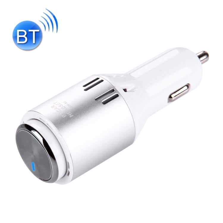 AMW-80 2 in 1 Wireless Bluetooth 4.1 Stereo In-ear Earphone Headset + Single 2.4A USB Fast Charging Port Car Charger for Smartphones, Bluetooth Distance: About 10m