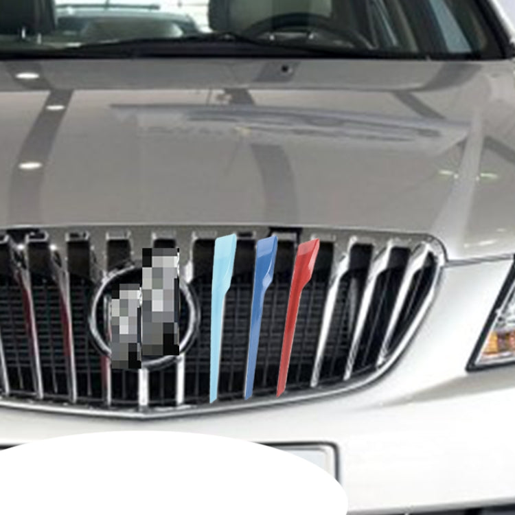 3 PCS Car Front Grille Plastic Decoration Strip Front Grill Grille Inserts Cover Strip Car Styling Accessories for Buick New Excelle 2013-2015