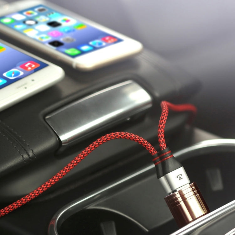 Teclast CCM202 2.4A Dual-USB Fine Steel Smart Car Charger Adapter With Distinctive Steel Point & Intelligent Current Identification Function & Built-in LED Light, Compatible with Most of Car Models, Charging for IOS / Android Devices