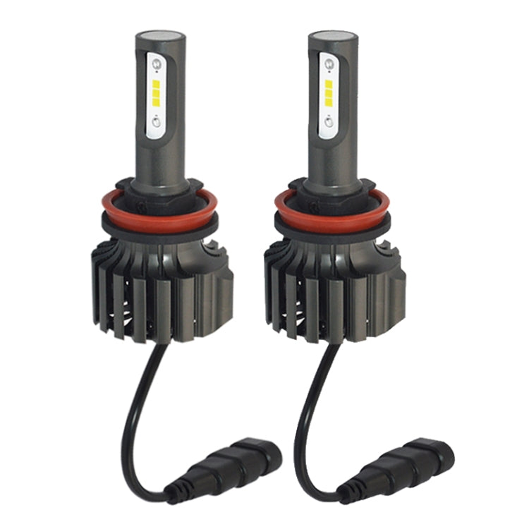 2 PCS V1S H8 30W 4000LM 6000K IP67 Waterproof Car Headlight with 6 CSP Lamps White Light, DC 11-30V