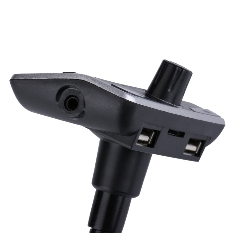 E500 Dual USB Charger Car Bluetooth FM Transmitter Kit, Support LCD Display / TF Card Music Play / Hands-free