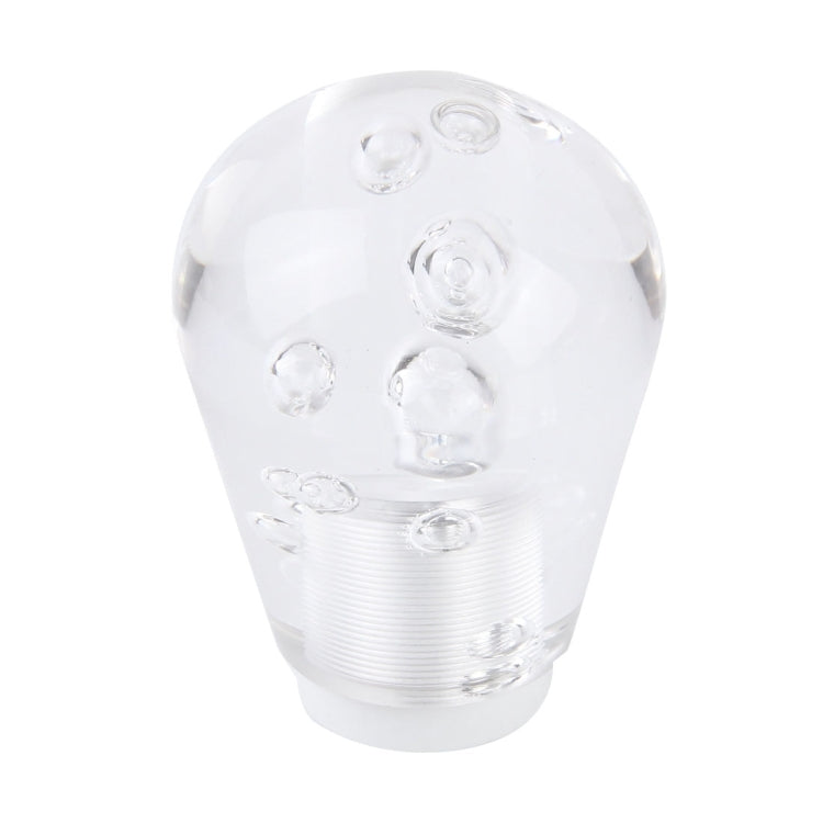 Crystal Colorful Light Car Breathing Racing Dash LED Magic Lamp Gear Head Shift Knob with Base, Size: 7.5 * 5.0 * 3.0 cm(Transparent)