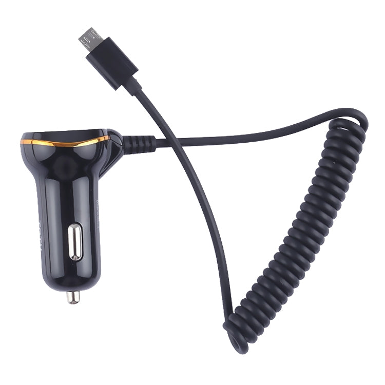 TOTUDESIGN DCCL-04 3.1A Single Ports Android Wired Smart Car Charger, Longest: about 1m, Shortest: about 30cm, For Galaxy, Sony, Lenovo, HTC, Huawei, and other Smartphones