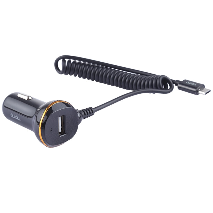 TOTUDESIGN DCCL-04 3.1A Single Ports Android Wired Smart Car Charger, Longest: about 1m, Shortest: about 30cm, For Galaxy, Sony, Lenovo, HTC, Huawei, and other Smartphones