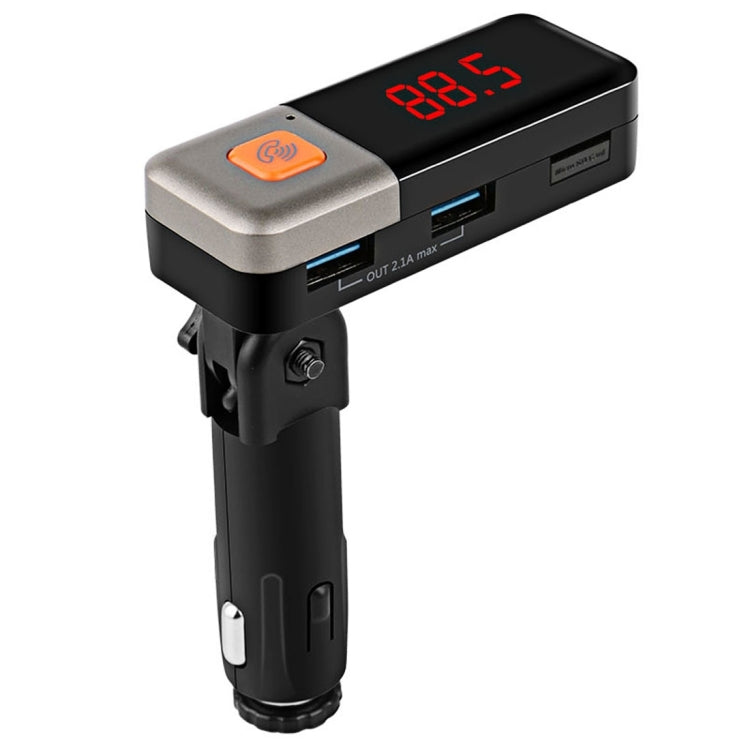 BC11 Dual USB Car Charger Bluetooth FM Transmitter Kit, Support LCD Display / TF Card Music Play / Hands-free