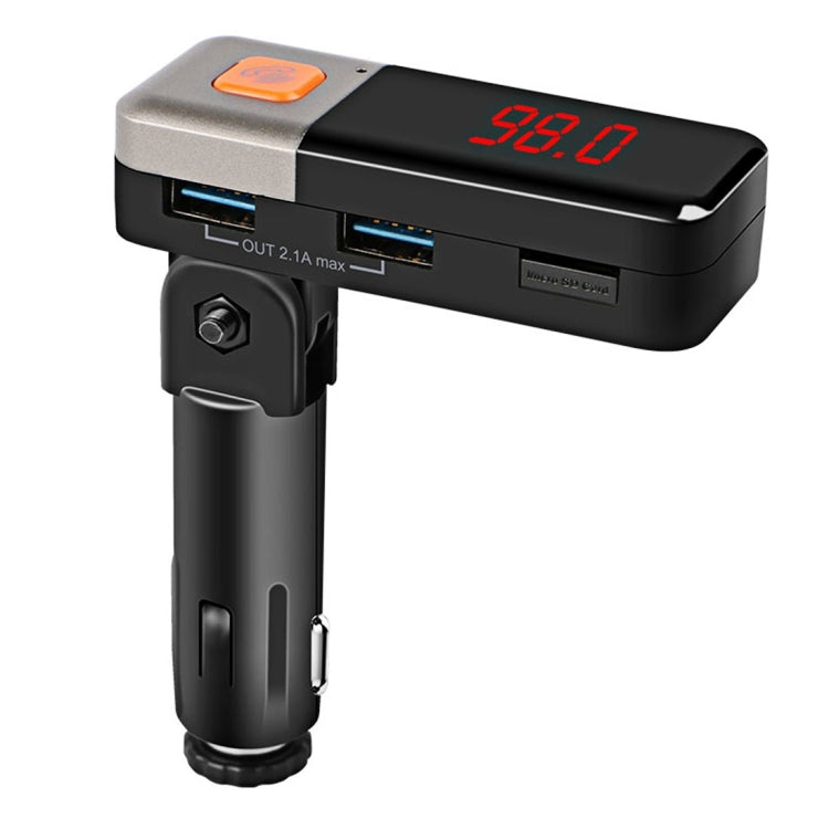 BC11 Dual USB Car Charger Bluetooth FM Transmitter Kit, Support LCD Display / TF Card Music Play / Hands-free