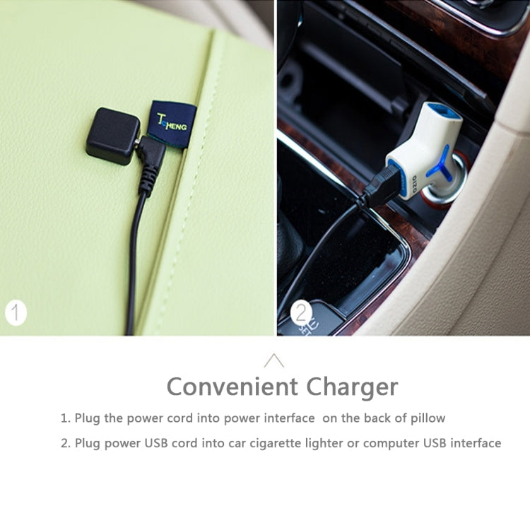 Car Family Back Waist Electric Vibration Massage USB Charging Pillow Mat
