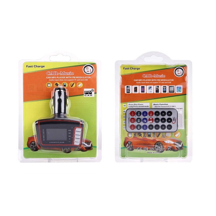 Car MP3 Music Player with FM Transmitter with Remote Control, Support TF / SD Card / USB Flash Disk