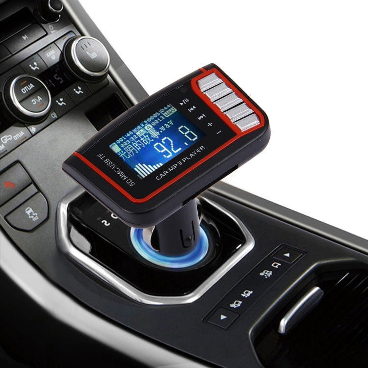Car MP3 Music Player with FM Transmitter with Remote Control, Support TF / SD Card / USB Flash Disk