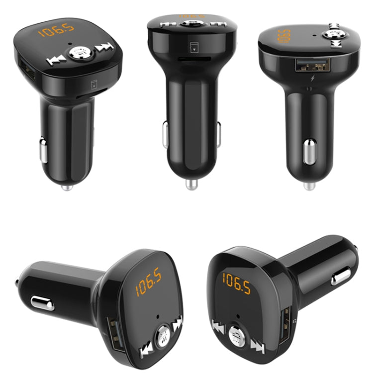 BC40 Dual USB Charging Bluetooth FM Transmitter MP3 Music Player Car Kit, Support Hands-Free Call  & TF Card & U Disk