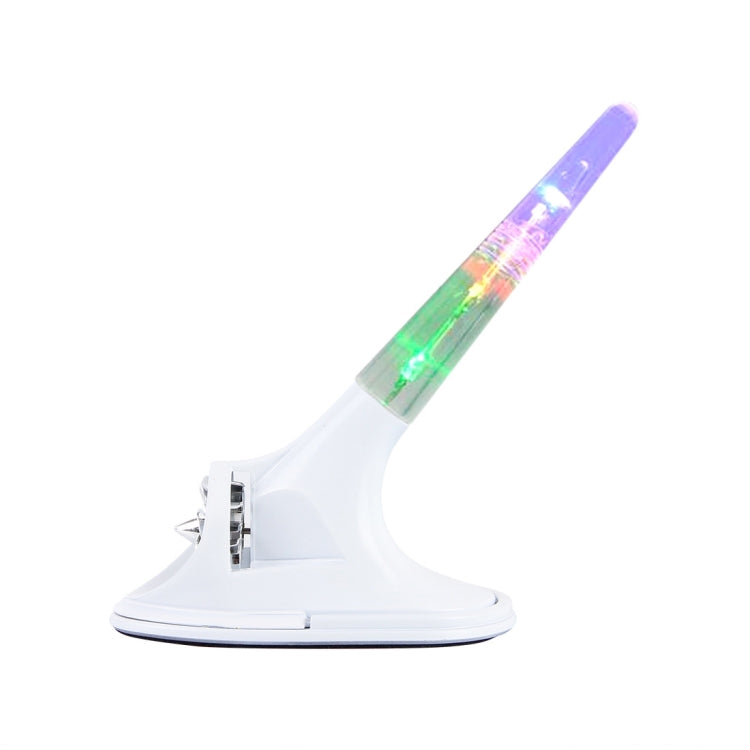 DV-12VONLY Universal Car Antenna Wind Power LED Colorful Light Antenna Flash Lamp Decoration