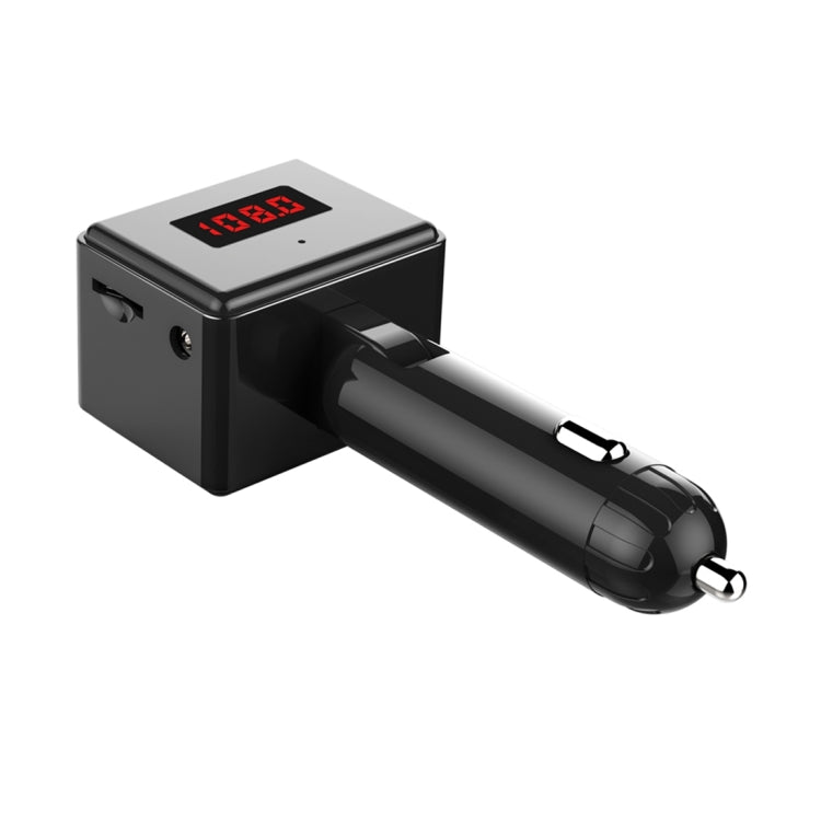 BS6 Dual USB Charging Bluetooth FM Transmitter Wireless Headset MP3 Music Player Car Kit for Mobile Phone, Support Hands-Free Call & Micro SD Card