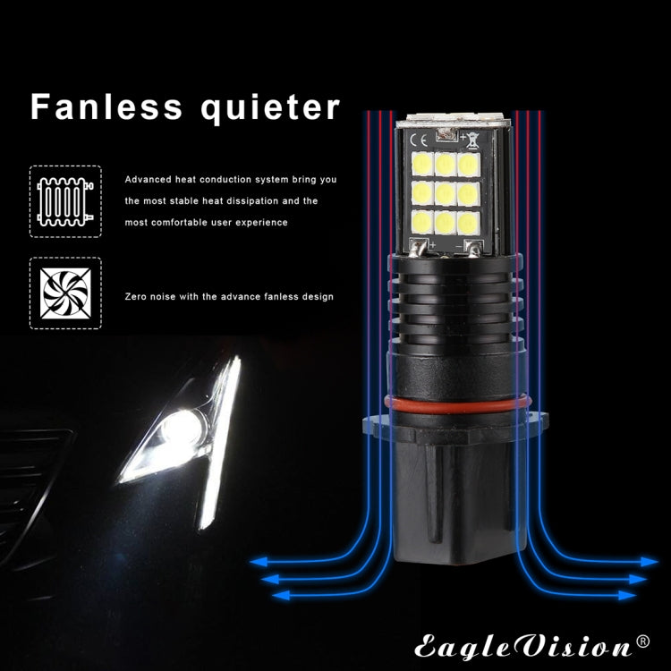 2 PCS EV11 P13W DC9V-30V 5W 6000K 400LM Car LED Fog Light 24LEDs SMD-3030 Lamps