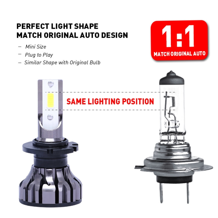 2 PCS DC9-32V / 35W / 6500K / 6000LM IP67 Car / Motorcycles D System(D1/D2/D3/D4) Omnipotent Decoding Universal LED Headlight Lamps / Fog Light