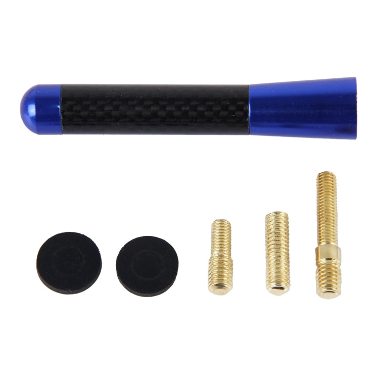 Carbon Fiber Aluminum Short Antenna Polished Universal Screws Base(Medium Size)