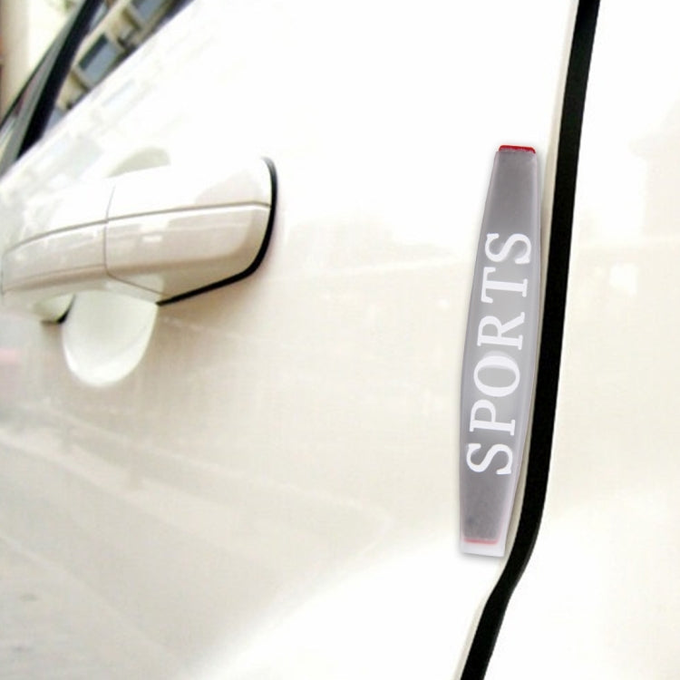 4 PCS Sports Style Rubber Car Sticker Car Crash Bar Bumper Strips