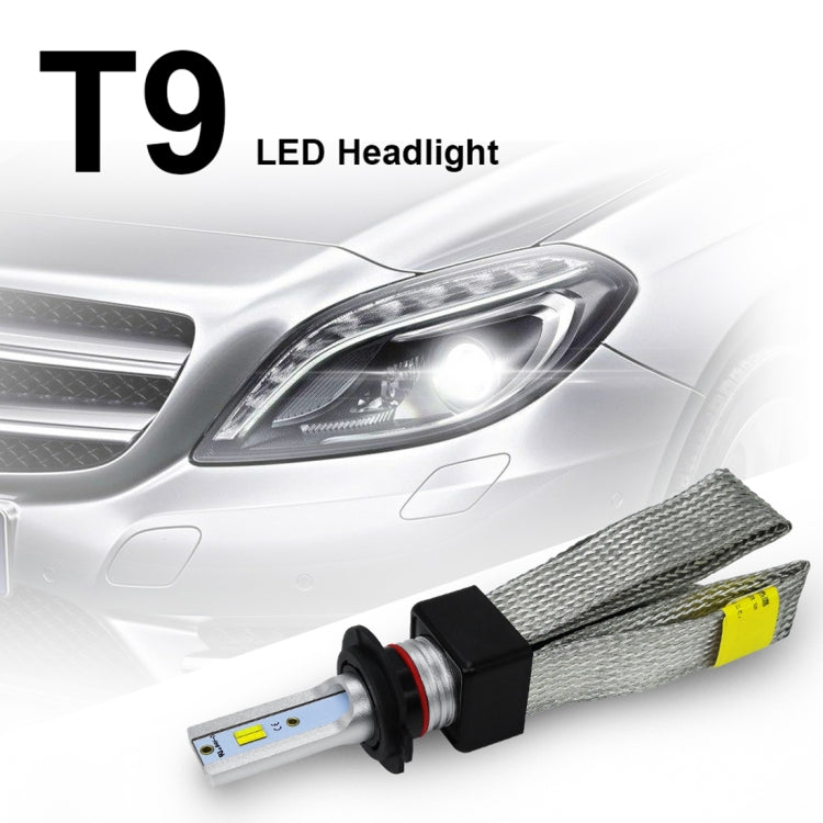 2 PCS T9 H7 9-36V / 25W / 3000K 4300K 6000K / 3000LM IP68 Car Triple Color LED Headlight Lamps