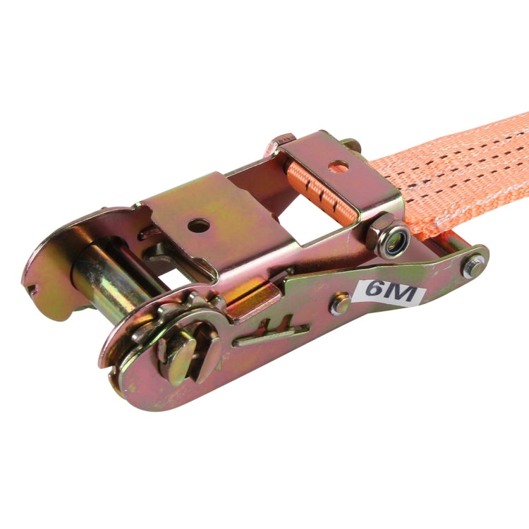 ZONGYUAN 6mÃ—3.5cm 3 Ton Car Bundled Device with Hook And Buckle High Strength Cable Cord Heavy Duty Recovery Securing Accessories for Cars Trucks(Orange)