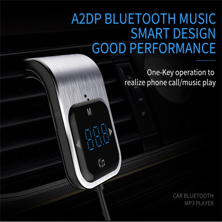BC39 Dual USB Charging Smart Bluetooth FM Transmitter MP3 Music Player Car Kit, Support Hands-Free Call & TF Card & U Disk