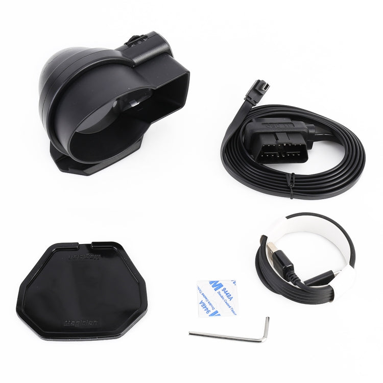 F835 Car OBD Multi-functional Digital Turbo Boost Pressure Meter Alarm Speed Oil Water Temp Gauge OBDII Code Reader Diagnostic Tool