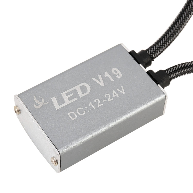 2 PCS V19 9006 / HB4 DC12-24V / 28W / 6000K / 2000LM IP65 Car LED Headlight Lamps, with 6 CSP Lamps(White Light)