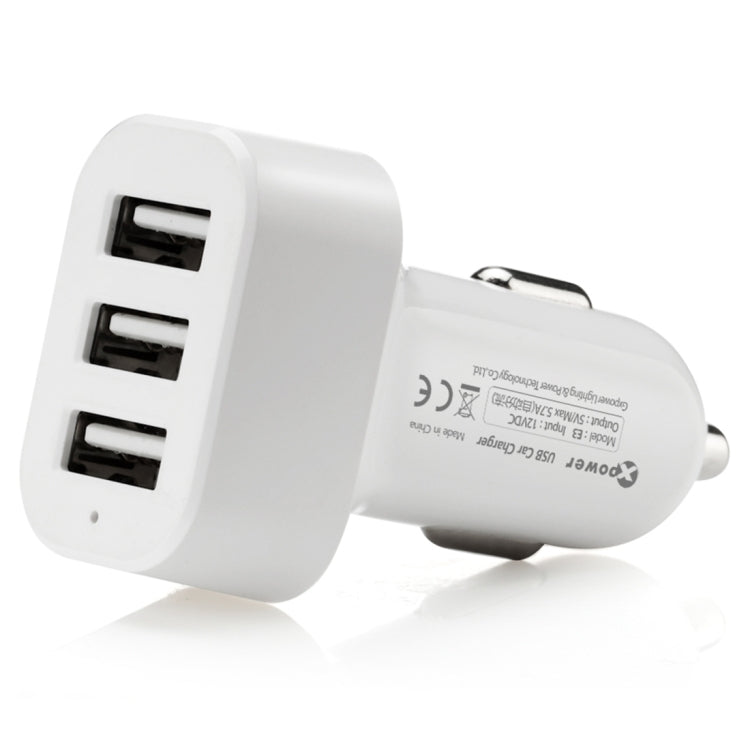 XPower E3 Universal Car 3 USB Port Charger DC12-24V 5.7A