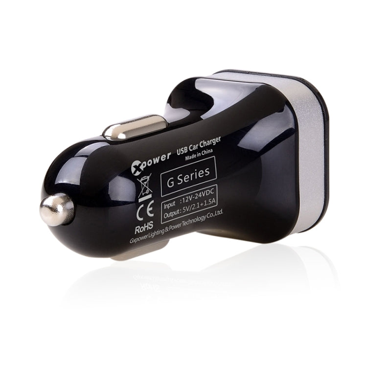 XPower G5 Universal Car Dual USB Quick Charger 2 USB Ports Charger DC12-24V 3.6A