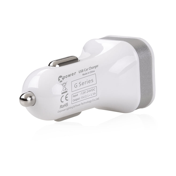 XPower G5 Universal Car Dual USB Quick Charger 2 USB Ports Charger DC12-24V 3.6A