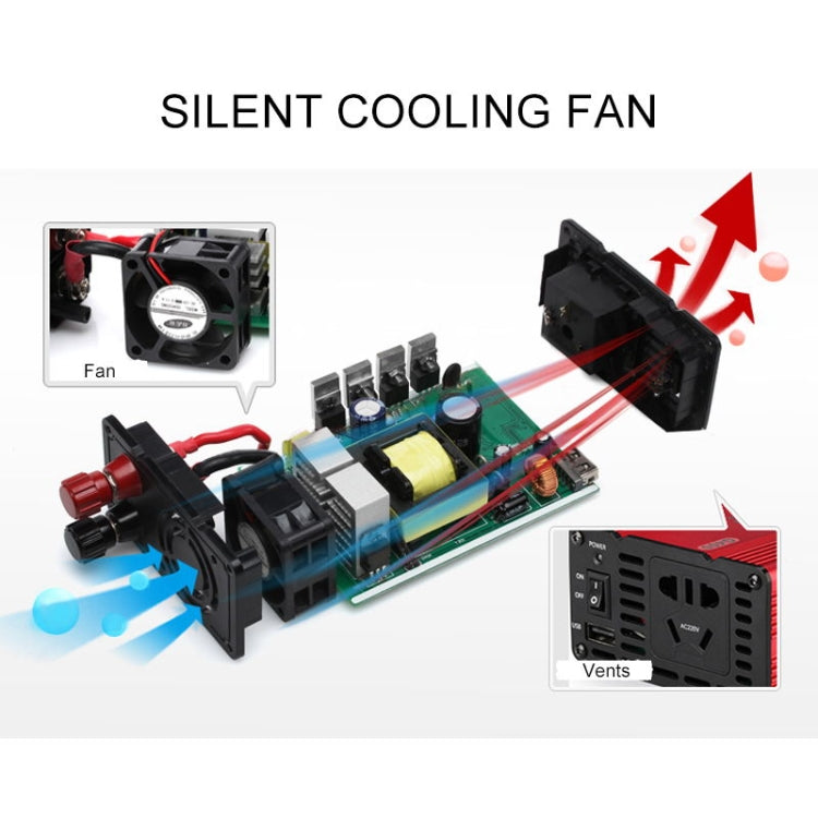 XPower G400 400W DC 12V to AC 220V Car Power Inverter USB Charger Adapter