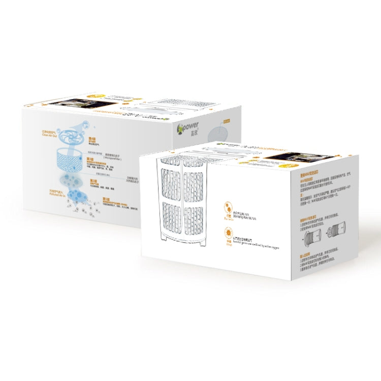 XPower M8 2 PCS Car Air Purifier Filter + Filter Element for XPower X8 Nano Air Purifier