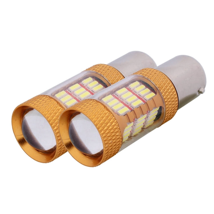 2 PCS 1156/BA15S 5W 540LM White Light 54 SMD 4014 LED Car Brake Light Tail Light Bulb, DC 12V(White Light)