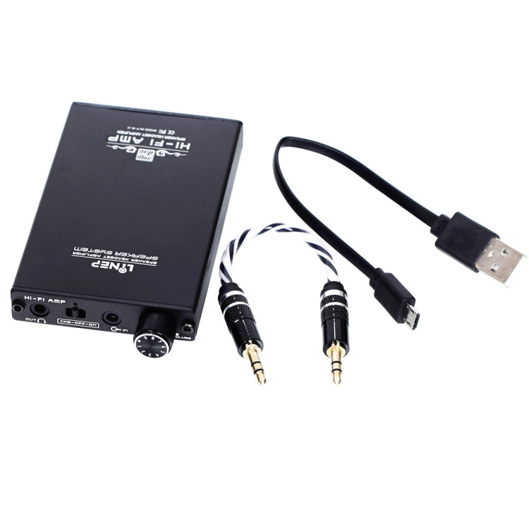 A935 Portable Headphone Amplifier Stereo Speaker Headset Amplifier, Support Power Bank(Black)