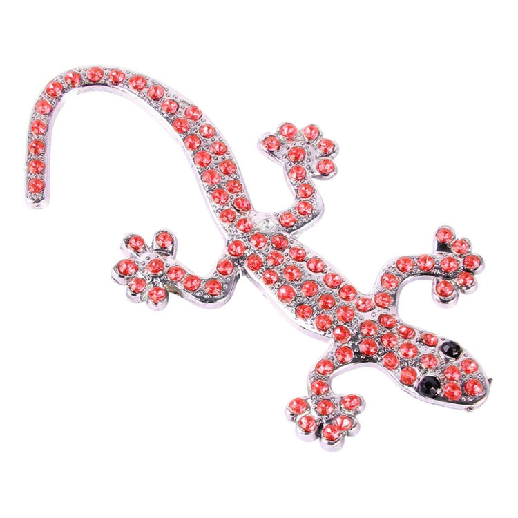 Gecko Pattern Car Stickers With Red Diamond