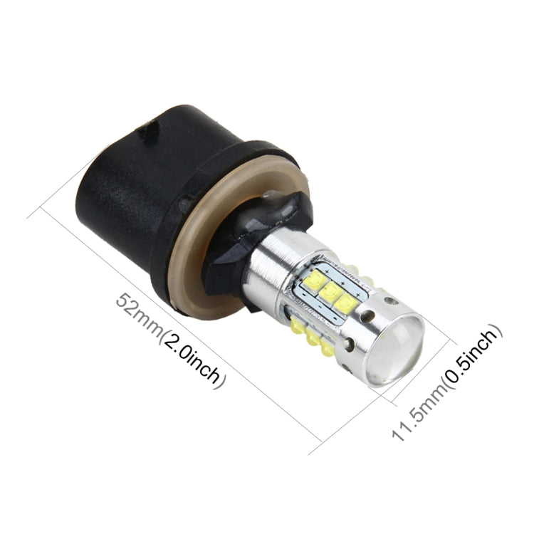 880 50W 500 LM 6000K Car Fog Light with 16 CREE Lamps, DC 12V-24V(White Light)
