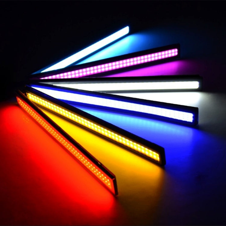 2 PCS 6W DRL COB Warm White Light Bar Car Light Source Waterproof Daytime Running Lights, DC 12V(Warm White)