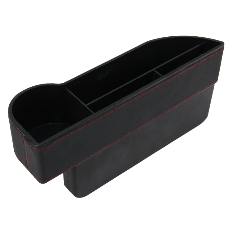 Car Seat Crevice Storage Box with Interval Cup Drink Holder Auto Gap Pocket Stowing Tidying for Phone Pad Card Coin Case Accessories